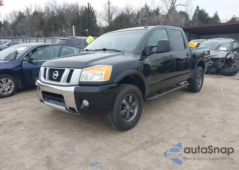 2015 Nissan Titan Pro-4X z USA, uszkodzony, nr VIN 1N6BA0EC3FN503443